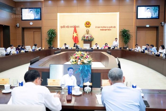  Quang cảnh phiên họp. Ảnh: CỔNG THÔNG TIN ĐIỆN TỬ QUỐC HỘI 