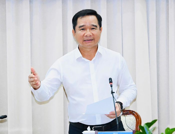  Đồng chí Nguyễn Văn Được phát biểu tại phiên họp. Ảnh: VIỆT DŨNG 