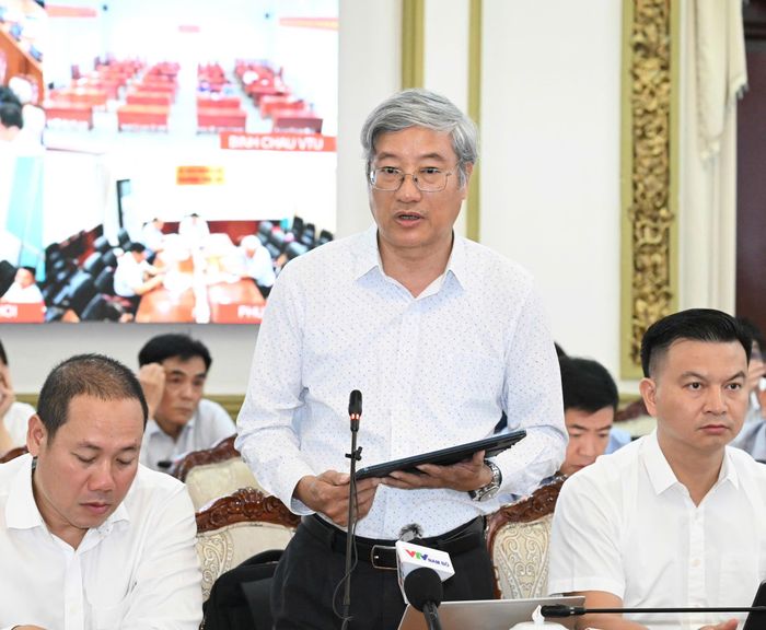  Ông Phạm Bình An phát biểu tại phiên họp. Ảnh: VIỆT DŨNG 