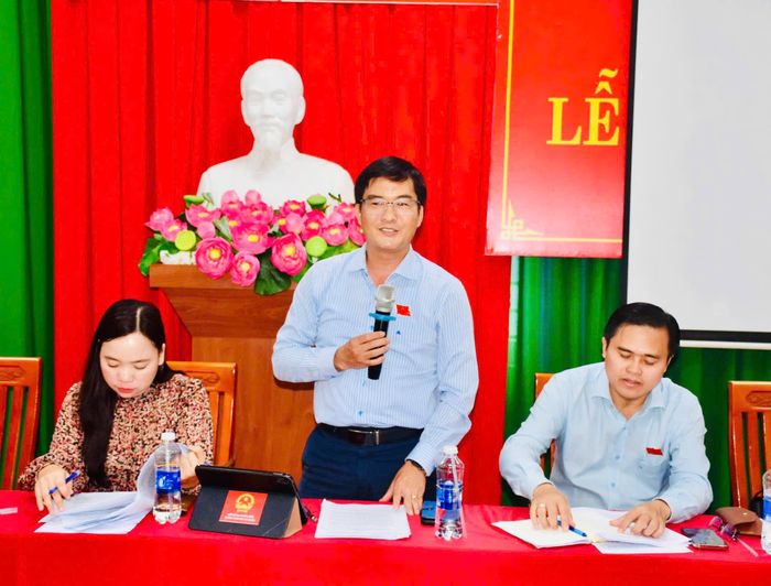 Ông Nguyễn Văn Tuân, Phó Trưởng Ban Văn hóa - Xã hội HĐND TPHCM phát biểu tại buổi khảo sát.
