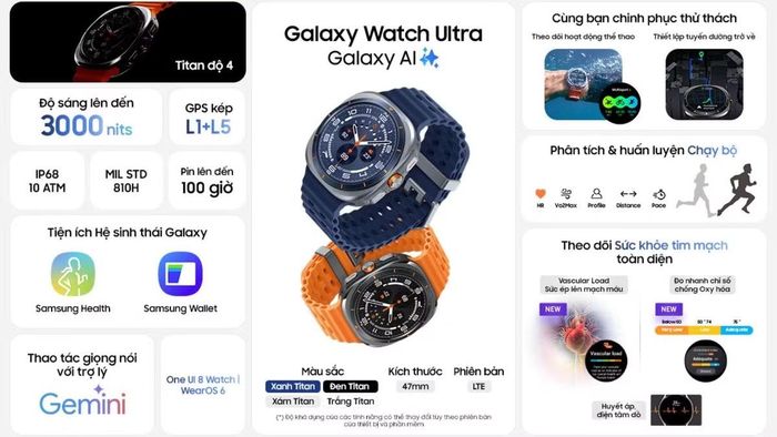 Galaxy Watch Ultra 2 của Samsung được thiết kế để hoạt động trong nhiều điều kiệ khắc nghiệt.