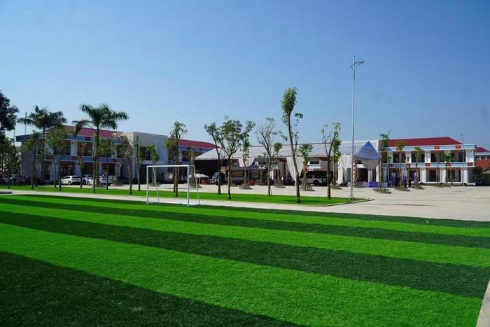 Cơ sở vật chất, trường lớp khang trang tại diện mạo mới của ngôi trường vùng biên Hà Tĩnh.