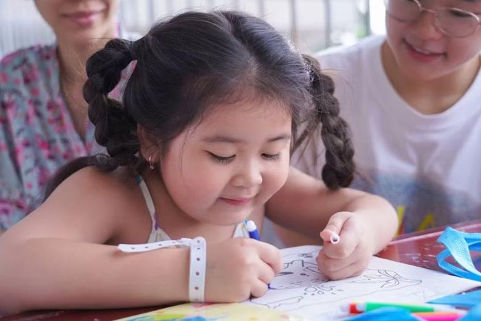 Bệnh nhi đang điều trị tại Bệnh viện Nhân dân Gia Định.