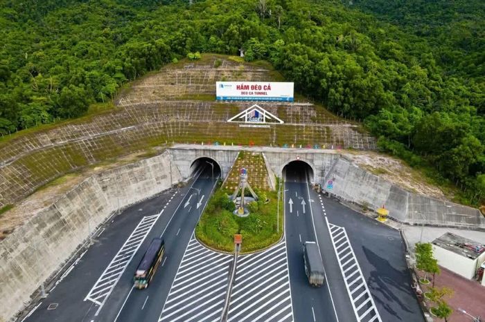 Dự án hầm Hải Vân - một trong những công trình giao thông trọng điểm của miền Trung và Việt Nam. (Nguồn: Tập đoàn Đèo Cả)