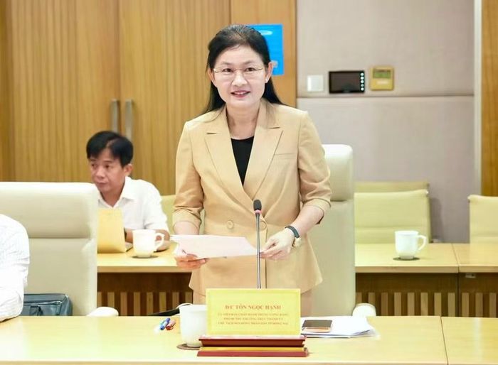 Chủ tịch HĐND TP Đồng Nai phát biểu tại buổi làm việc - Ảnh: Bộ Khoa học và Công nghệ.
