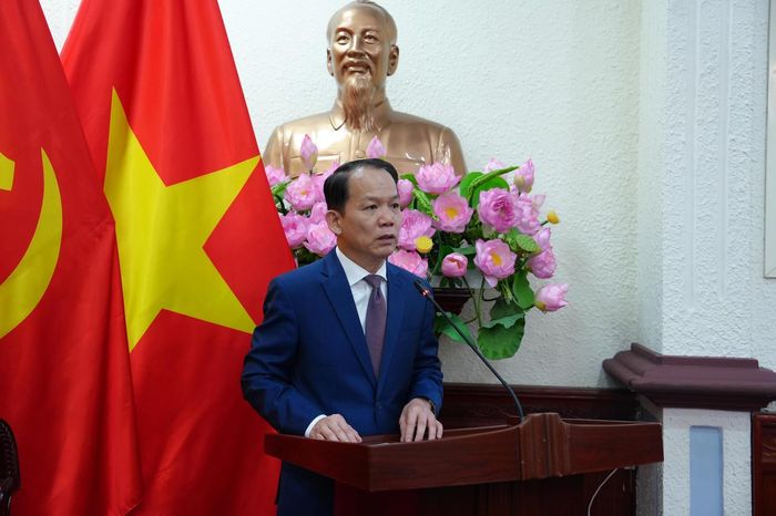 Bộ trưởng Hoàng Thanh Tùng phát biểu tại buổi lễ.