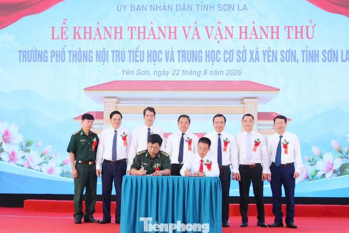 Lễ khánh thành, vận hành thử Trường phổ thông nội trú Tiểu học và THCS Yên Sơn.