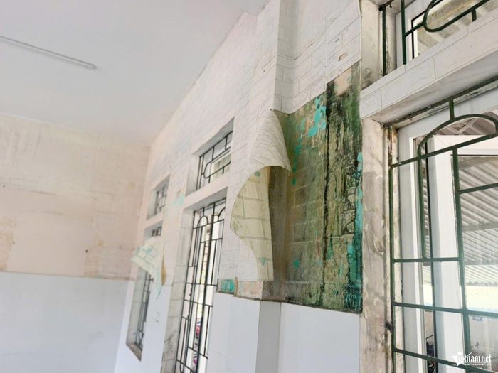 Phòng học xuống cấp tại Trường Tiểu học Tô Hiến Thành.