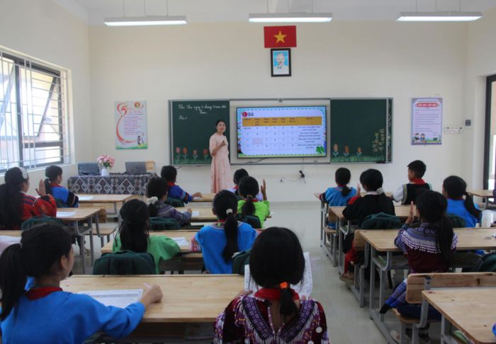 Ngay sau khi tựu trường, nhà trường đã tổ chức cho các em học tập nội quy, quy chế. Ảnh: Trọng Bảo