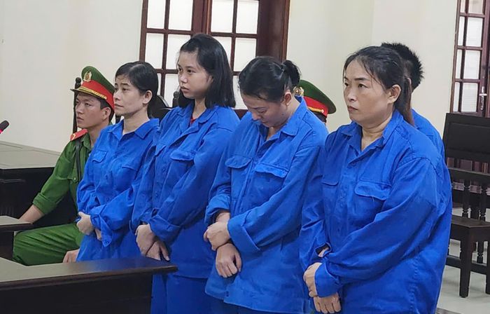 Các bị cáo tại toà. Ảnh: Thiện Chí