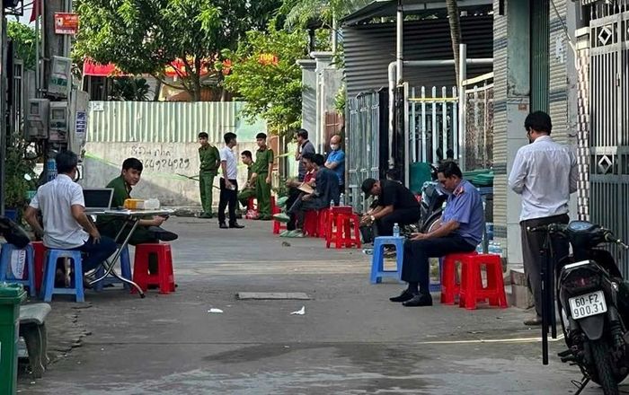 Kiểm sát viên có mặt tại hiện trường, kiểm sát các hoạt động điều tra và kịp thời báo cáo lãnh đạo VKSND TP Đồng Nai.