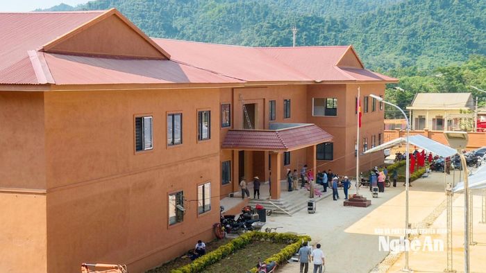 Những ngôi trường phổ thông dân tộc nội trú Tiểu học và THCS ở khu vực biên giới được đưa vào sử dụng trong năm học mới 2026-2027. Trong ảnh: Một góc Trường Phổ thông dân tộc nội trú TH và THCS Tri Lễ vừa hoàn thành. Ảnh: Nguyễn Nam