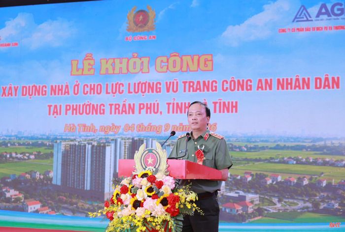 Thượng tướng Đặng Hồng Đức, Thứ trưởng Bộ Công an phát biểu chỉ đạo