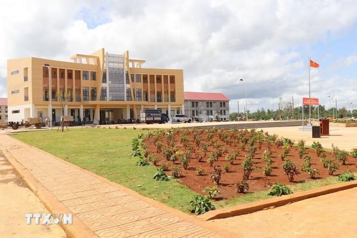Trường Phổ thông nội trú liên cấp Tiểu học và Trung học cơ sở Thuận An (xã Thuận An, Lâm Đồng) mới được xây dựng đón học sinh năm học mới 2026-2027. (Ảnh: Nguyễn Huy Thành/TTXVN)