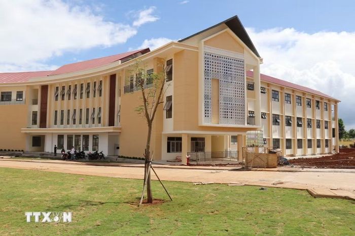Trường Phổ thông nội trú liên cấp Tiểu học và Trung học cơ sở Thuận An (xã Thuận An, Lâm Đồng) mới được xây dựng đón học sinh năm học mới 2026-2027. (Ảnh: Nguyễn Huy Thành/TTXVN)