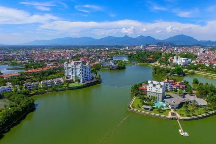 Khu vực Bắc Đầm Vạc, thành phố Vĩnh Yên (cũ), tỉnh Phú Thọ. (Ảnh: Sông Hồng Thủ Đô)