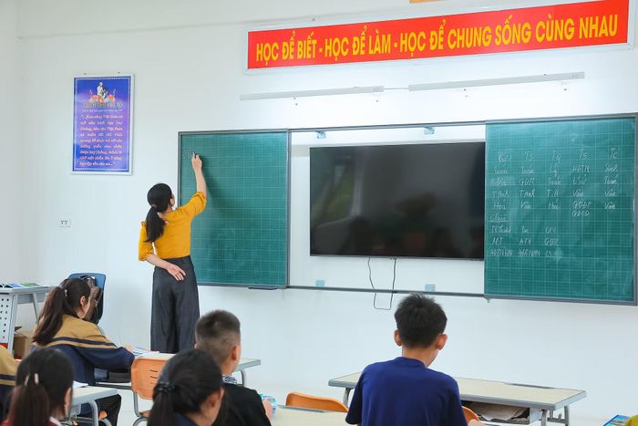 Các phòng học được trang bị hiện đại. (Ảnh: Hoài Nam/Vietnam+)