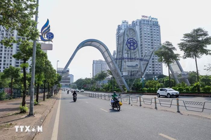 Một góc thành phố Hà Nội. (Ảnh: Vũ Quang/TTXVN)