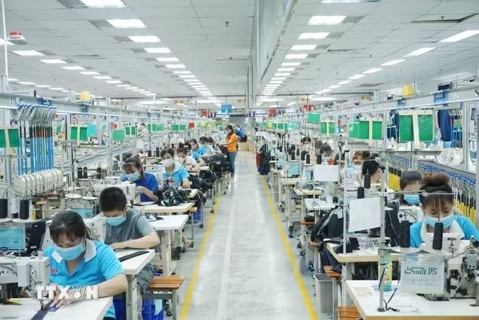 Hoạt động tại một doanh nghiệp. (Nguồn: TTXVN)