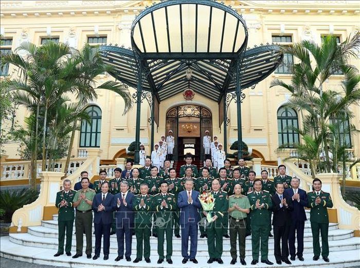 Tổng Bí thư, Chủ tịch nước Tô Lâm và các đại biểu. Ảnh: Thống Nhất/TTXVN