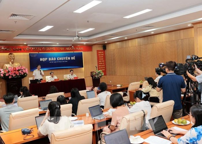 Quang cảnh họp báo. Ảnh: Phạm Hậu - TTXVN