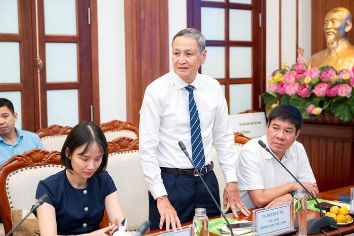 TS. Đỗ Duy Phi, Chủ tịch Hội Hóa học Việt Nam phát biểu. Ảnh: Vinachem