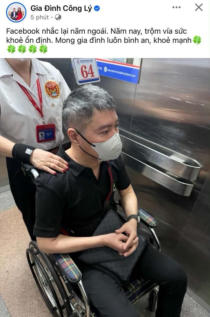 Fanpage Gia Đình Công Lý đăng tải lại hình ảnh NSND Công Lý một năm trước.