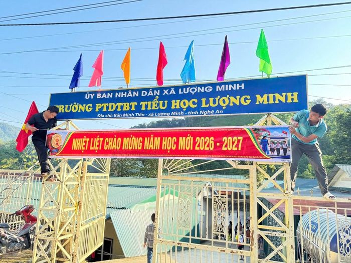 Công tác chuẩn bị cho lễ khai giảng tại các trường học trên địa bàn xã Lượng Minh đã được hoàn tất.