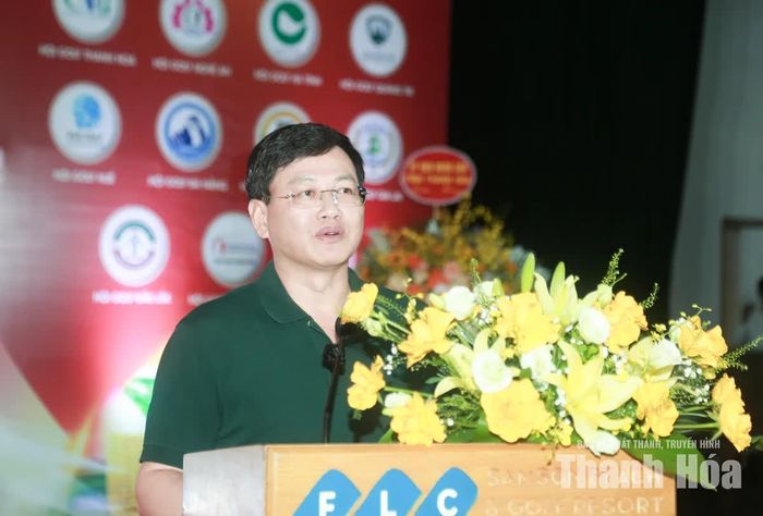 Phó Chủ tịch Thường trực UBND tỉnh Mai Xuân Liêm phát biểu tại lễ khai mạc.