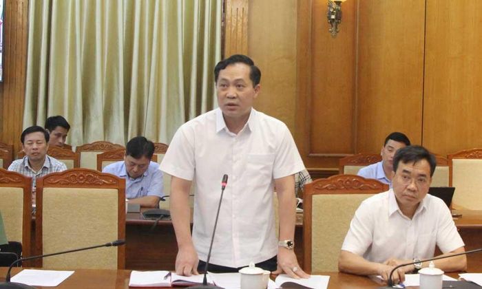 Lãnh đạo Sở Văn hóa, Thể thao và Du lịch phát biểu tại hội nghị.