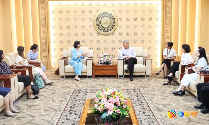 Quang cảnh buổi làm việc. Ảnh: NGỌC HÀ