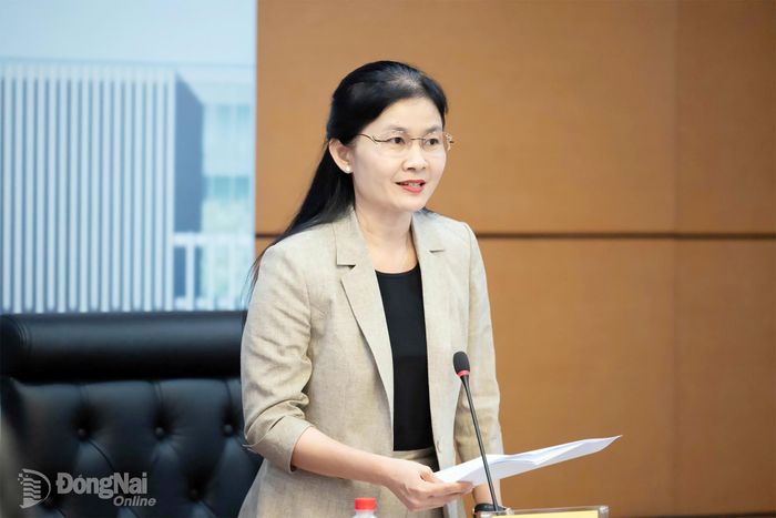 Ủy viên Trung ương Đảng, Phó Bí thư Thường trực Thành ủy, Chủ tịch HĐND thành phố Đồng Nai Tôn Ngọc Hạnh phát biểu tại cuộc làm việc.
