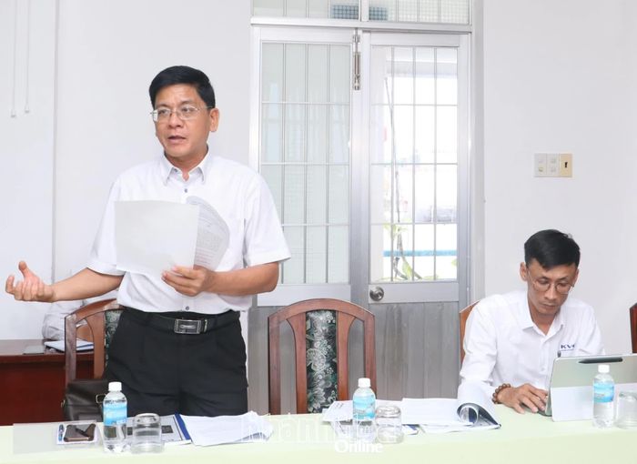 Đại diện lãnh đạo Sở Tài chính tiếp thu các ý kiến.