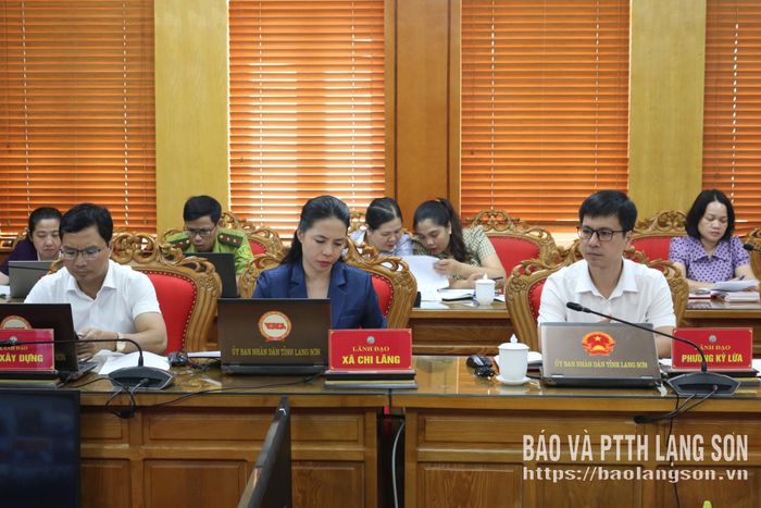 Các đại biểu nghiên cứu tài liệu tại cuộc họp