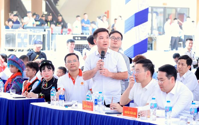 Đại diện Bộ Giáo dục và Đào tạo phát biểu tại buổi tổng duyệt.