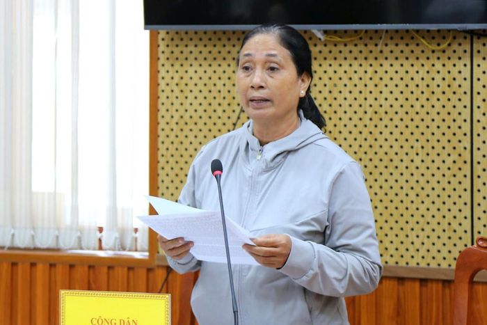 Bà Mạch Thị Nam Hà, xã Phan Rí Cửa kiến nghị nội dung liên quan đến chế độ đối với cán bộ nghỉ hưu theo Nghị định số 154