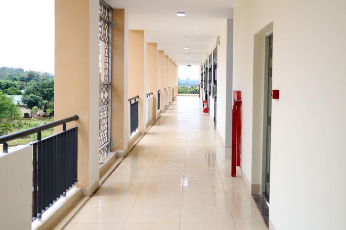 Khu vực phòng học được thiết kế hiện đại, khai thác tối đa ánh sáng tự nhiên