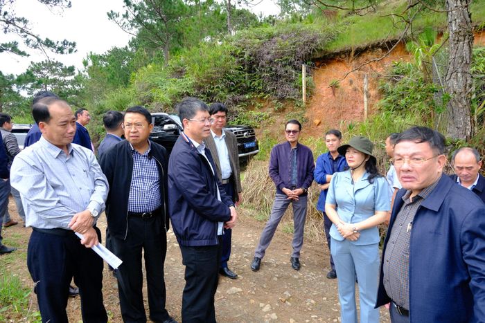 Đoàn công tác khảo sát thực tế tại khu vực dự án nhà ở xã hội Phúc An