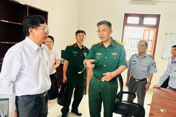 Đại tá Bùi Yên Tĩnh, Phó Cục trưởng Cục Tác chiến, Trưởng đoàn kiểm tra tại Cảng cá La Gi