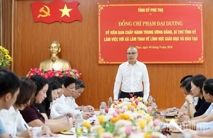 Bí thư Tỉnh ủy Phạm Đại Dương chủ trì buổi làm việc.