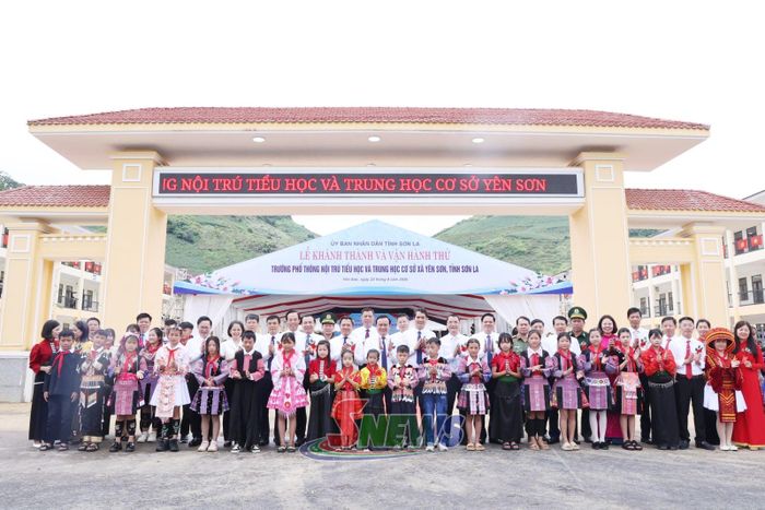 Trường Phổ thông Nội trú Tiểu học và THCS Yên Sơn sẵn sàng bước vào năm học mới. Ảnh: PV