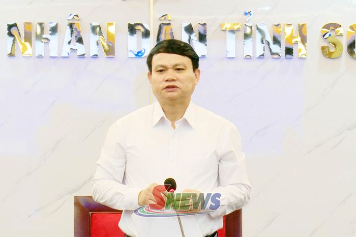 Đồng chí Đặng Ngọc Hậu phát biểu kết luận tại cuộc họp.