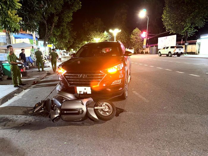 Hiện trường xảy ra vụ tai nạn giao thông khiến một người tử vong, một người bị thương.
