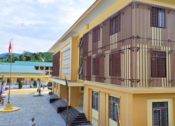 Một góc Trường phổ thông nội trú Tiểu học và THCS Đakrông.
