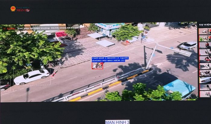 Hệ thống AI trên UAV tự động phát hiện, nhận diện hành vi vi phạm trong phần trình diễn giải pháp UAV giám sát an ninh, trật tự.