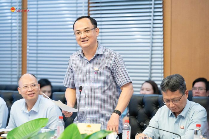 Đại biểu Quốc hội hoạt động chuyên trách tại Ủy ban Khoa học, Công nghệ và Môi trường Nguyễn Ngọc Sơn phát biểu