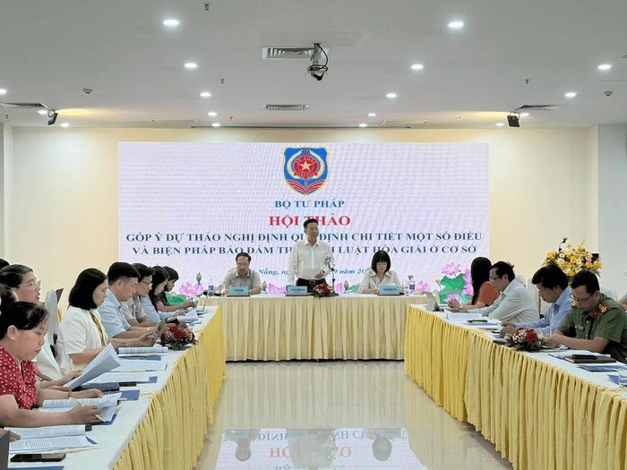 Thứ trưởng Bộ Tư pháp Nguyễn Thanh Ngọc phát biểu kết luận tại hội thảo. Ảnh: Ngọc Huyền