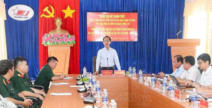Đối với những khó khăn thuộc trách nhiệm của tỉnh, đồng chí Hồ Thanh Thuỷ đề nghị các sở, ngành và địa phương liên quan khẩn trương xử lý dứt điểm.