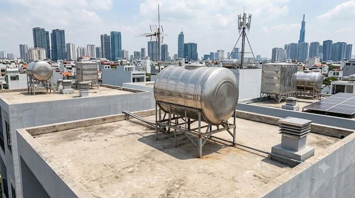 Quan sát xem bồn và đường ống có đang rò nước hay không. Ảnh minh họa.