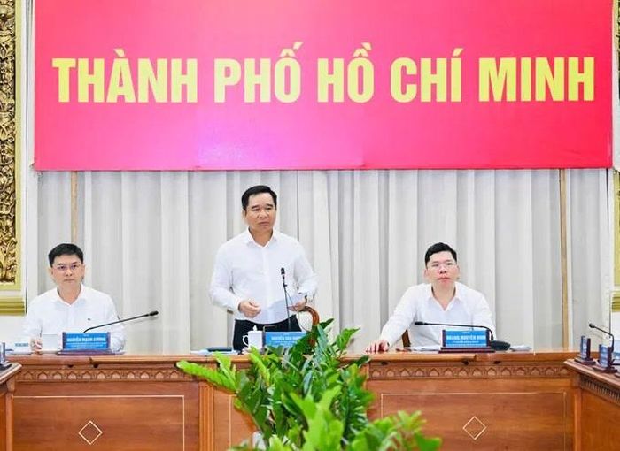 Chủ tịch UBND TPHCM Nguyễn Văn Được phát biểu